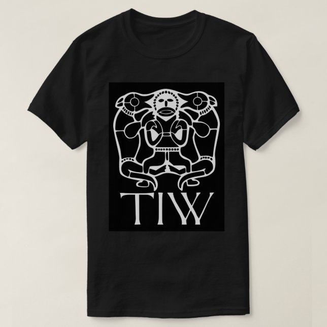 Tiw - Anglo Saxon God of War T-Shirt (Design Front)