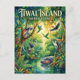 Tiwai Island Wildlife Sanctuary Sierra Leone Postcard
