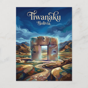 Tiwanaku Bolivia Postcard