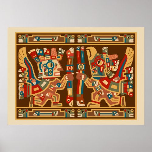 Tiwanaku Sun Warriors Poster