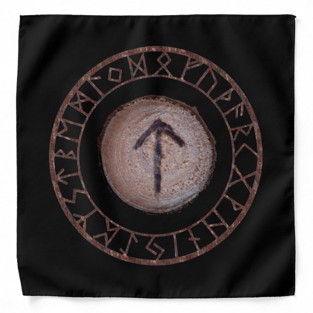 Tiwaz - Elder Futhark rune Bandana (Front)