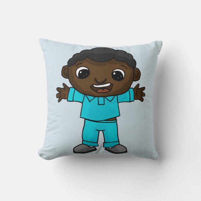 Tj on throw pillow 2 color (Front)