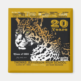 TJHS 20 Year Square Magnet