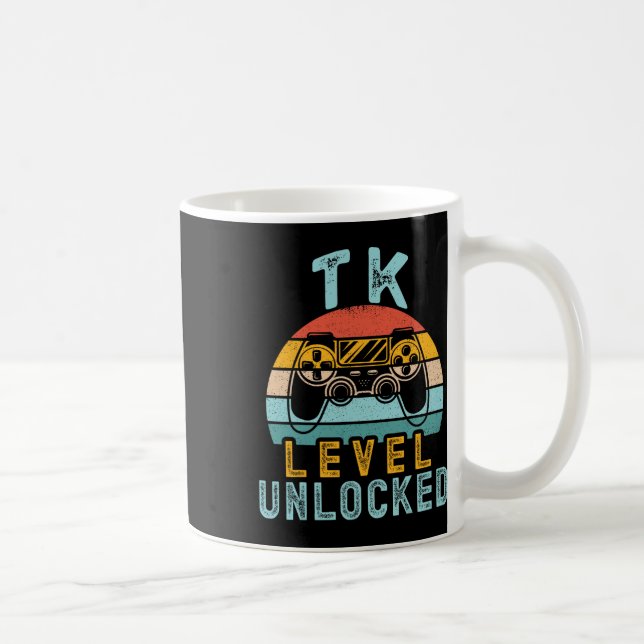 Tk Level Unlocked Video Game Ck To School Boy Tk K Coffee Mug (Right)