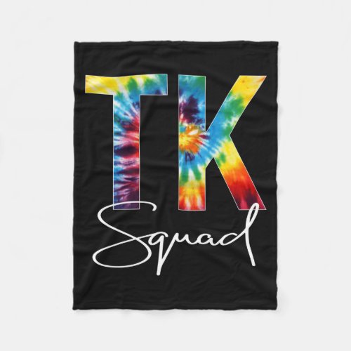 Tk Squad Tie Dye Appregovernment Agencytion Day Fleece Blanket