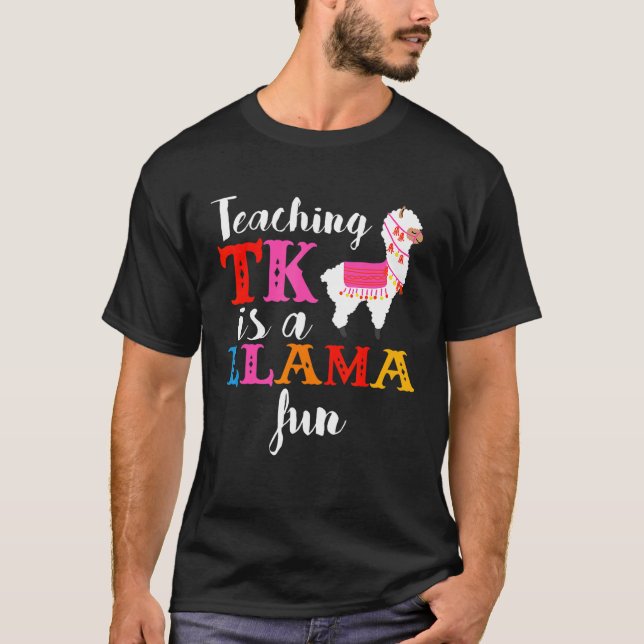 TK Teacher Transitional Kindergarten Llama T-Shirt (Front)