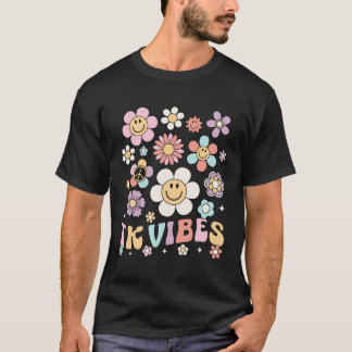 Tk Vibes Retro Teacher Daisy Team Tk Kid School Ba T-Shirt