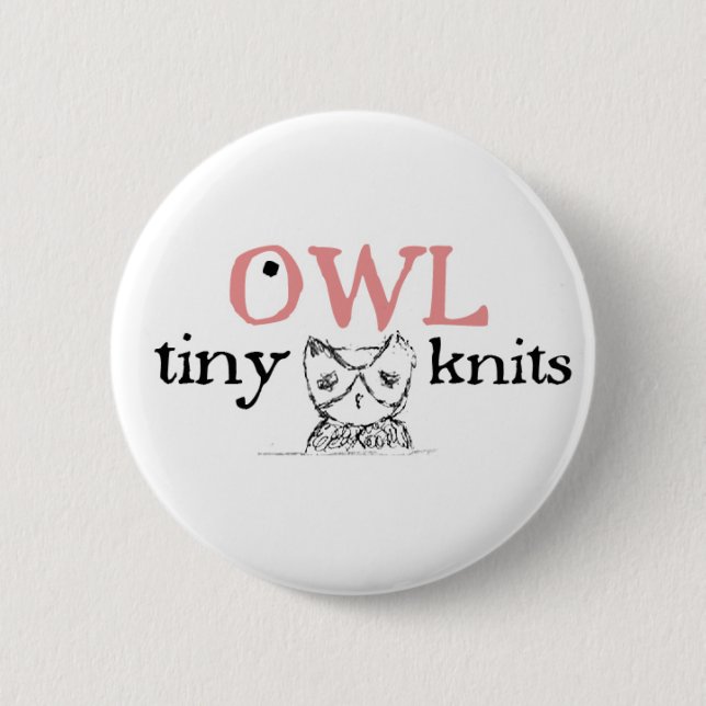 TKCA medium owl button (Front)