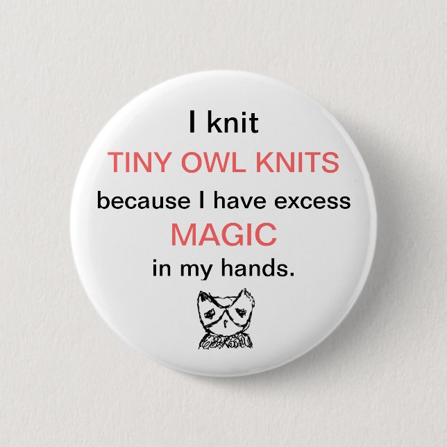 TKCB medium excess magic button (Front)