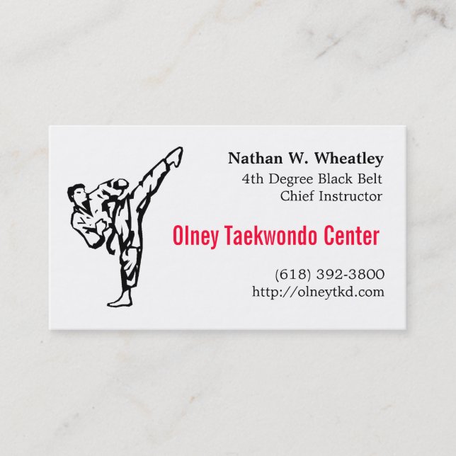 TKD card (Front)