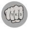 TKD Fist Round Sticker