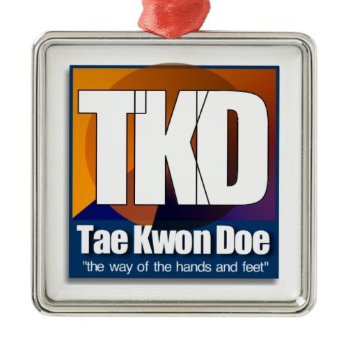 TKD TAEKWONDO CHRISTMAS ORNAMENT WAY HAND FEET