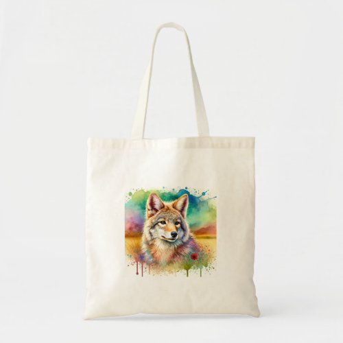 Tlalcoyote in a Serene Watercolor Environment 1806 Tote Bag