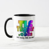 TLC Tugger Rainbow Logo Coffee Mug (Left)