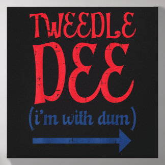 Tle Dee With Dum Halloween Matching Costume Women Canvas Photo Tile