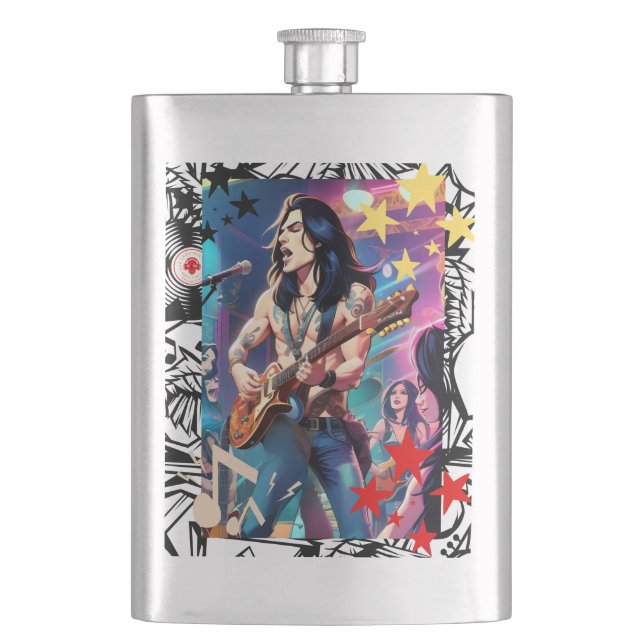 TLES Animated Rocker Zippo Flask (Front)