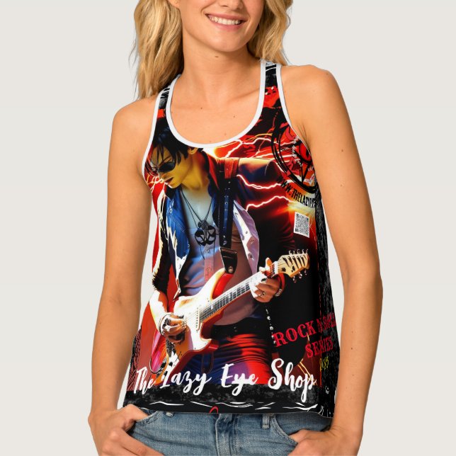 TLES Rocker Design Woman's Tank Top (Front)