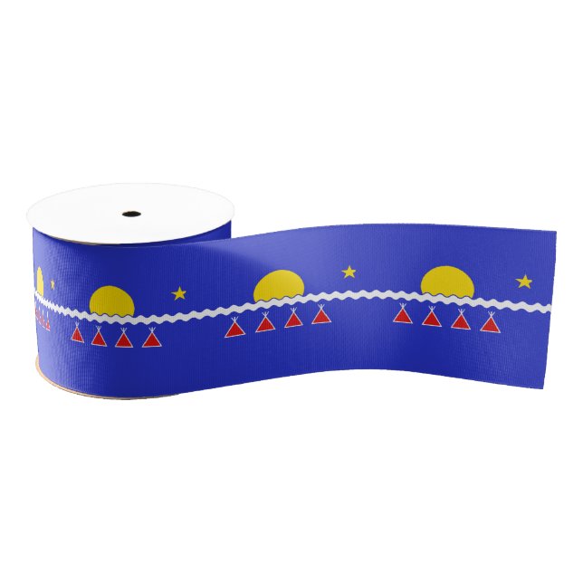 Tlicho Flag Ribbon Tlicho Nation Ribbon (Spool)