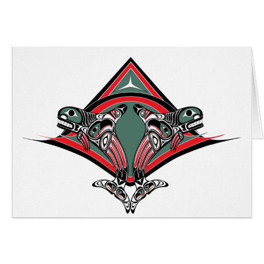 Tlingit Killer Whale & Eagle Cards (Front Horizontal)