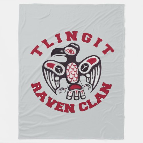 Tlingit Raven Clan 60x80 Fleece Blanket