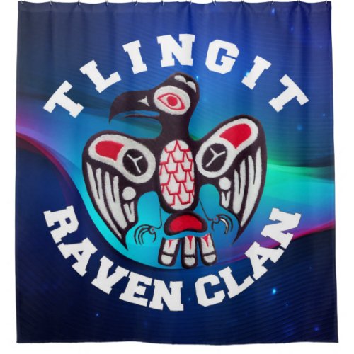 Tlingit Raven Clan Shower Curtain