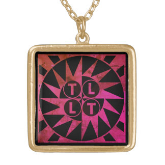 TLLT / pink black gold necklace