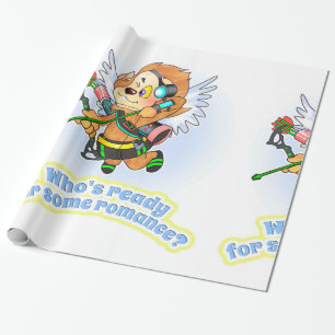 TLM:Willie the Wolf Cupid Wrapping Paper