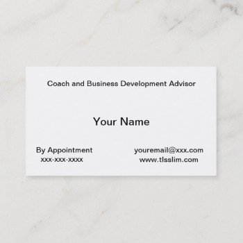Tls Coach And Distributor Business Card by LearnKnowUnderstand at Zazzle