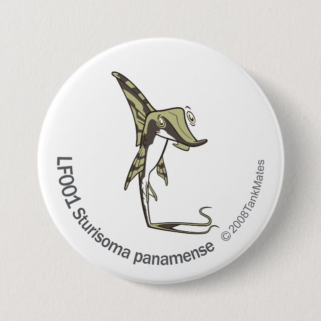 TM-14-LF001 Sturisoma panamense Pinback Button (Front)