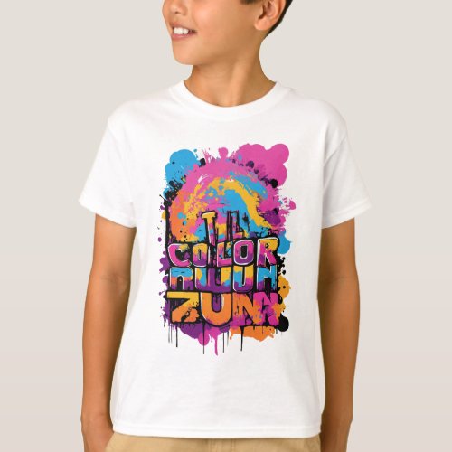 TMS Colorpalooza Graffiti Run Tee T_shirt design