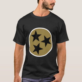 Tn Flag Black Gold Tennessee State Flag T-Shirt