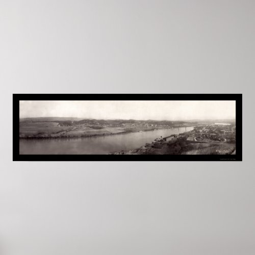 TN River Chattanooga Photo 1909 Poster