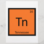 Tn - Tennessee State Chemistry Periodic Table (Front)