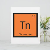 Tn - Tennessee State Chemistry Periodic Table (Standing Front)