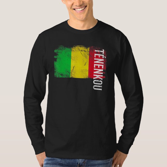 Tnenkou Mali Flag For Malians Men Women Kids T-Shirt (Front)