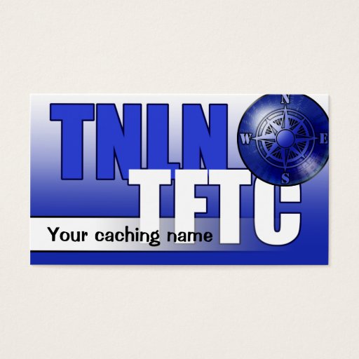 Customizable TNLN TFTC leave-behind card Business Card Templates