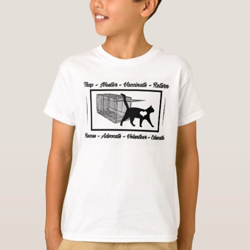 TNR CAT Rescue Trap Neuter Vaccinate Return T_Shirt