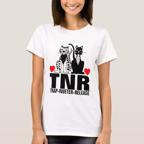 TNR CAT spay NUETER RELEASE T_SHIRTS