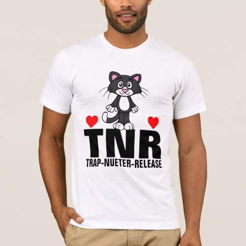 TNR CAT TRAP NUETER RELEASE T_SHIRTS