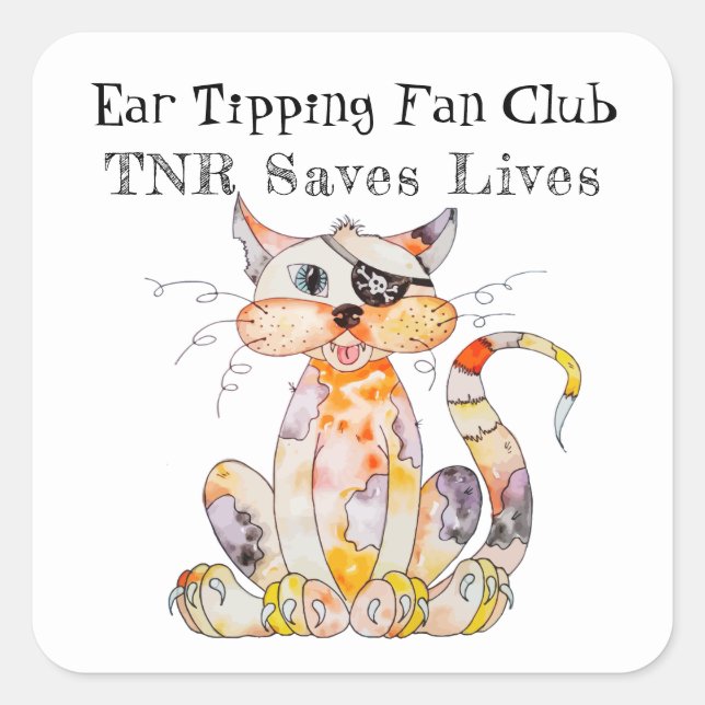 TNR Trap, Neuter, Return Saves Lives Stickers (Front)