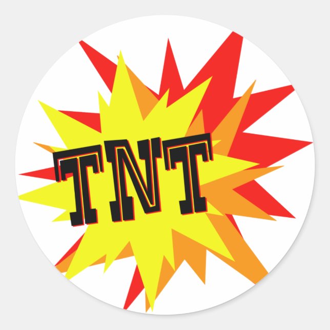 TNT CLASSIC ROUND STICKER (Front)