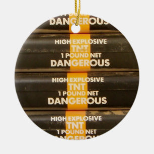 TNT Explosive Ceramic Ornament
