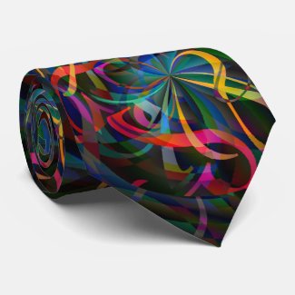 TNT for the Brain Cool Modern Abstract Art Tie