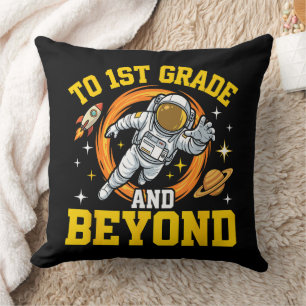to 1st Grade and Beyond Astronaut Student Throw Pillow