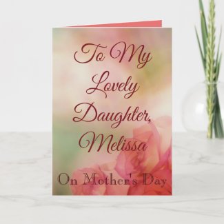 To a daughter on Mother's day