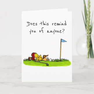 TO A *GOLFER* ON YOUR BIRTHDAY CARD