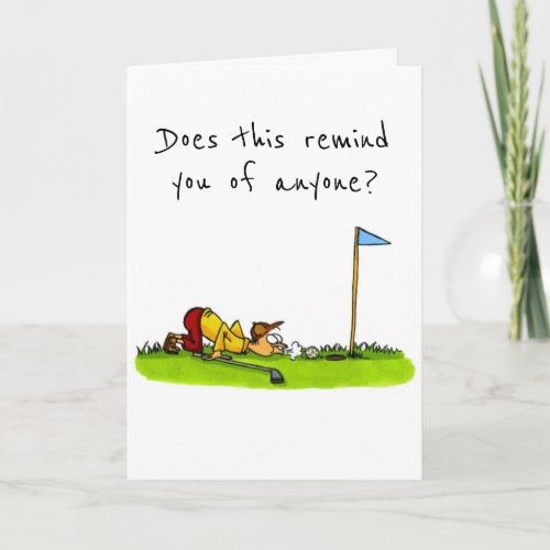 TO A GOLFER ON YOUR BIRTHDAY CARD
