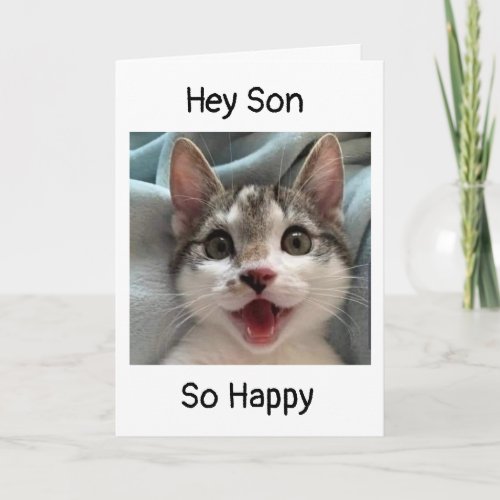 TO A GREAT SON ON BIRTHDAY! CARD