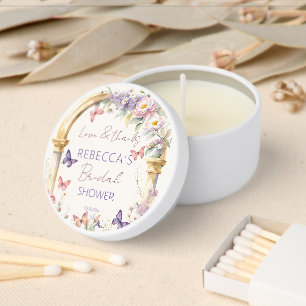 To a lifetime of butterflies bridal shower favors mini candle favors