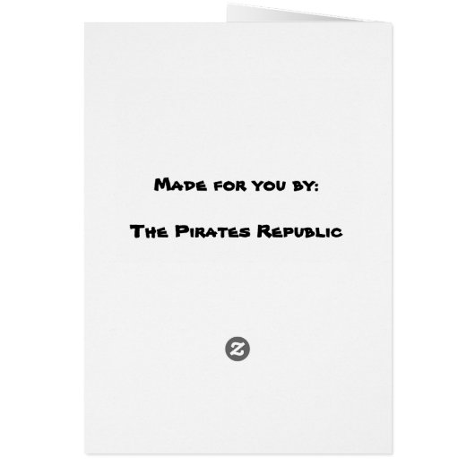 To a Pirate It's Always Christmas (Back)